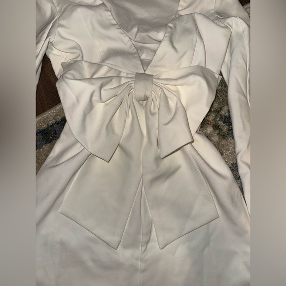 Lulu's White Long Sleeve Dress - Picture 2 of 3